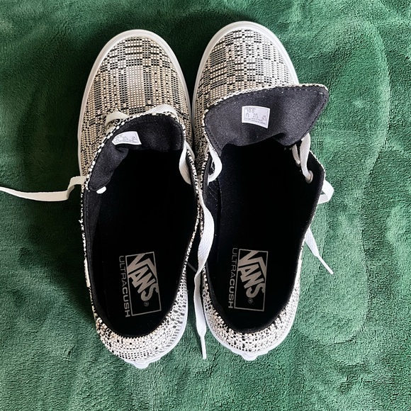 Vans Black and White Patterned Sneakers - Picture 7 of 10